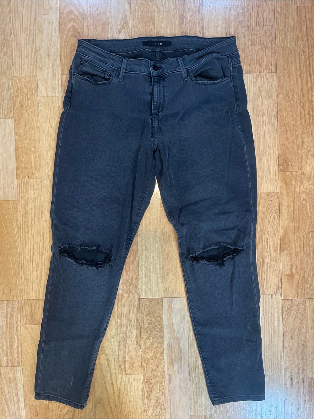 Joe's Jeans Black Ripped Skinny Jeans